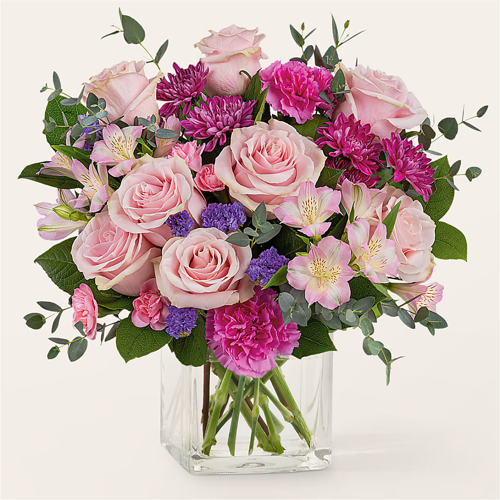 Rosy Radiance Bouquet – Flower Loft, Southfield MI