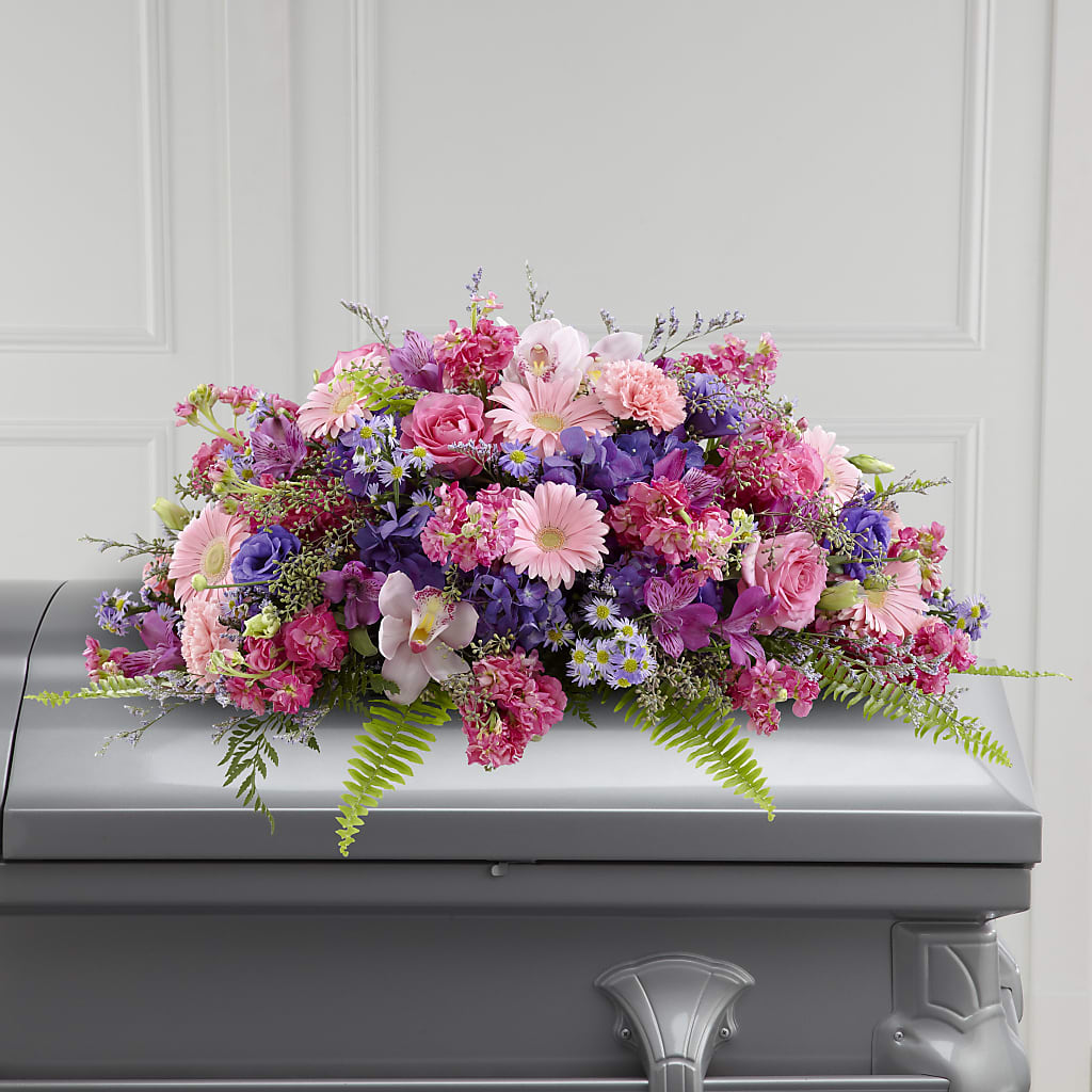 Glorious Garden Casket Spray – Flower Loft, Southfield MI