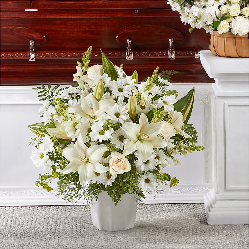 Thoughts of Tranquility Floor Basket – Flower Loft, Southfield MI