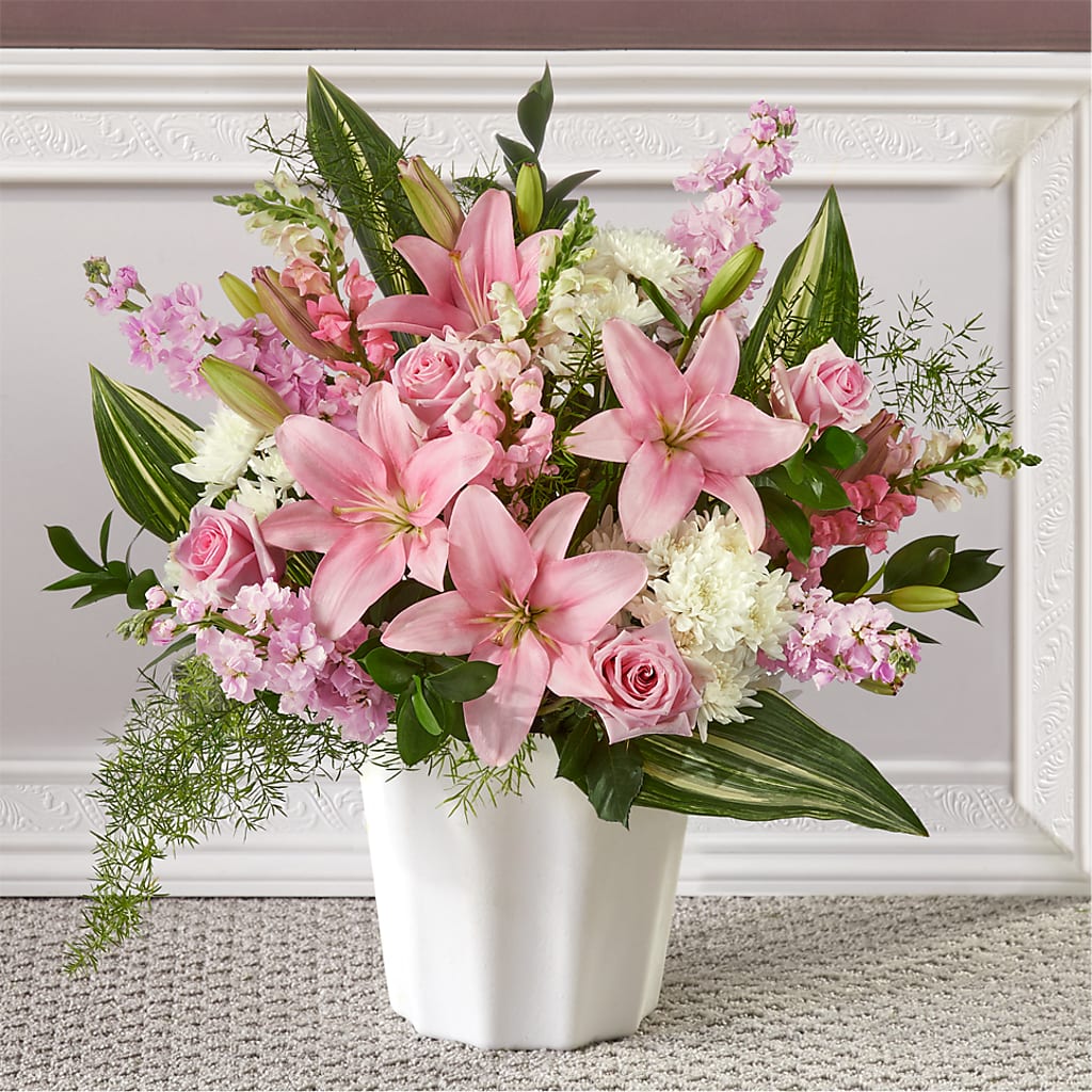 Simply Serene Floor Basket – Flower Loft, Southfield MI