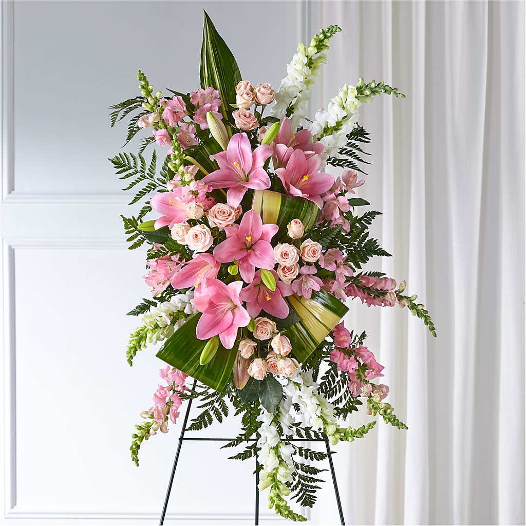 Elegant Embrace Standing Spray – Flower Loft, Southfield MI