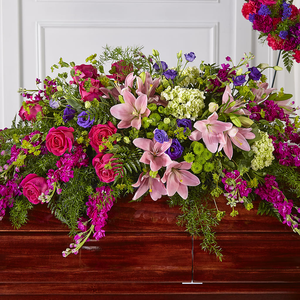 Radiant Tribute Casket Spray – Flower Loft, Southfield MI