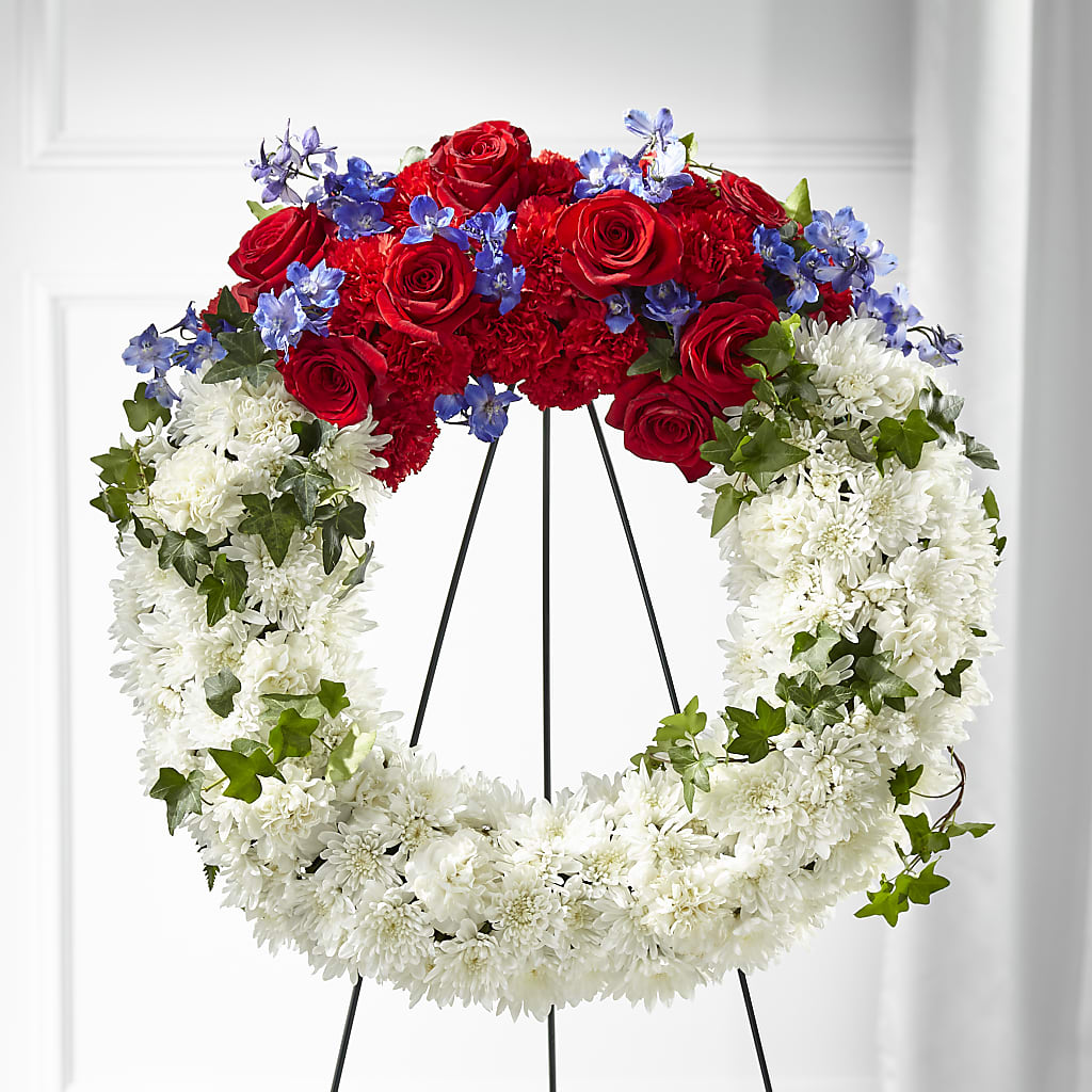 Patriotic Passion Wreath – Flower Loft, Southfield MI
