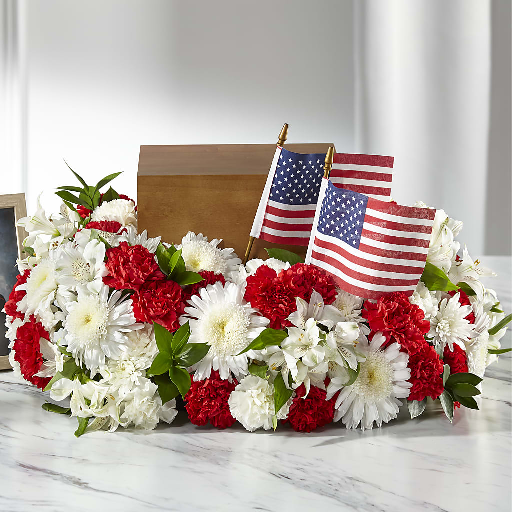 Spirit of Patriotism Cremation Adornment – Flower Loft, Southfield MI