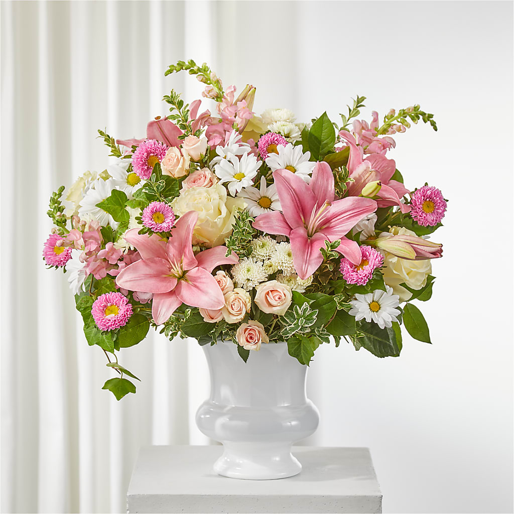 Empathetic Blooms Urn Arrangement – Flower Loft, Southfield MI