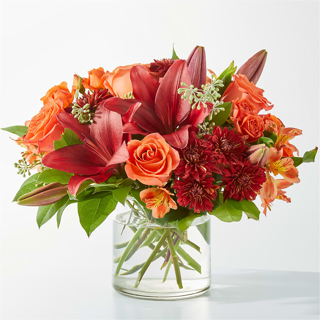 Crimson Leaves Bouquet – Flower Loft, Southfield MI