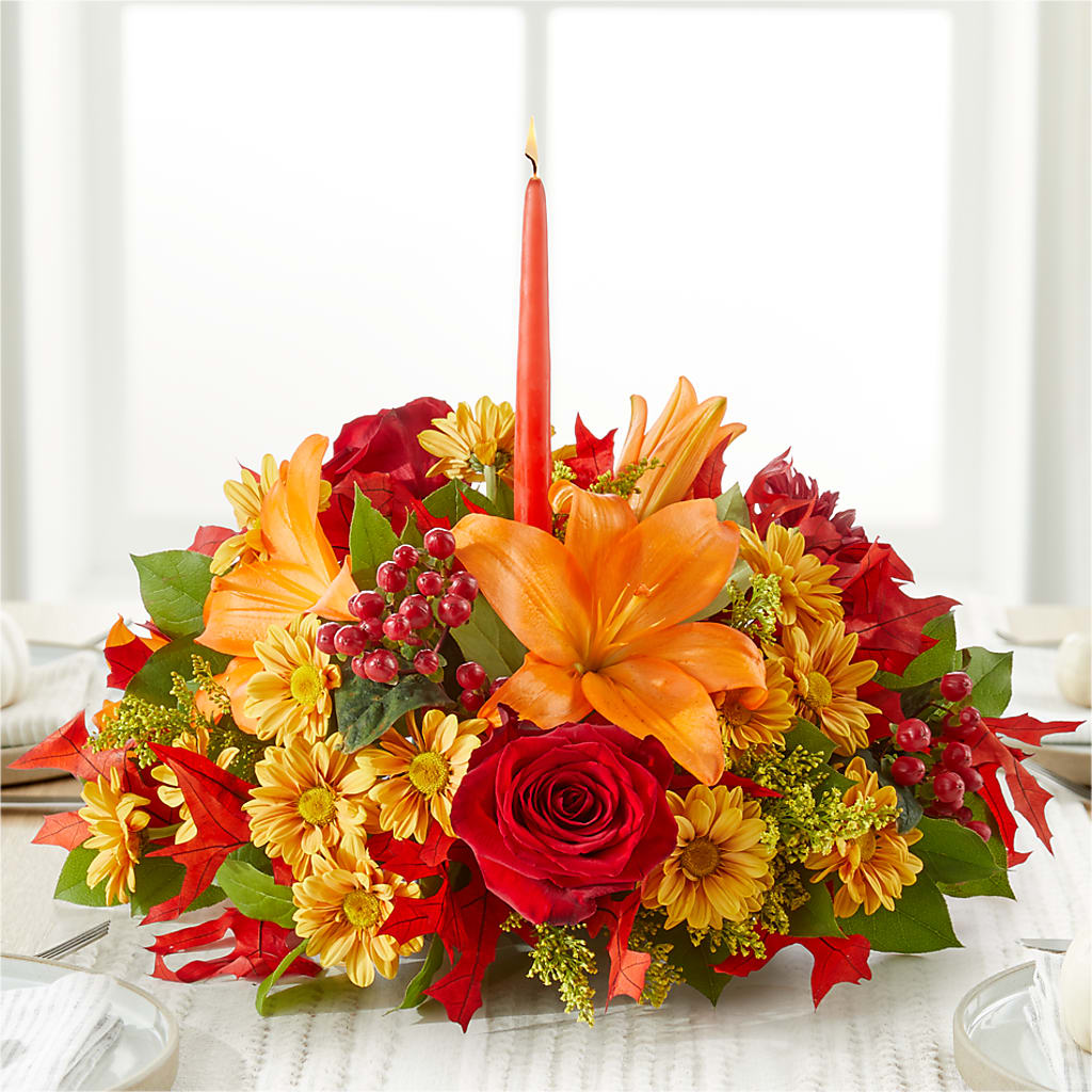 Autumn's Embrace Centerpiece – Flower Loft, Southfield MI