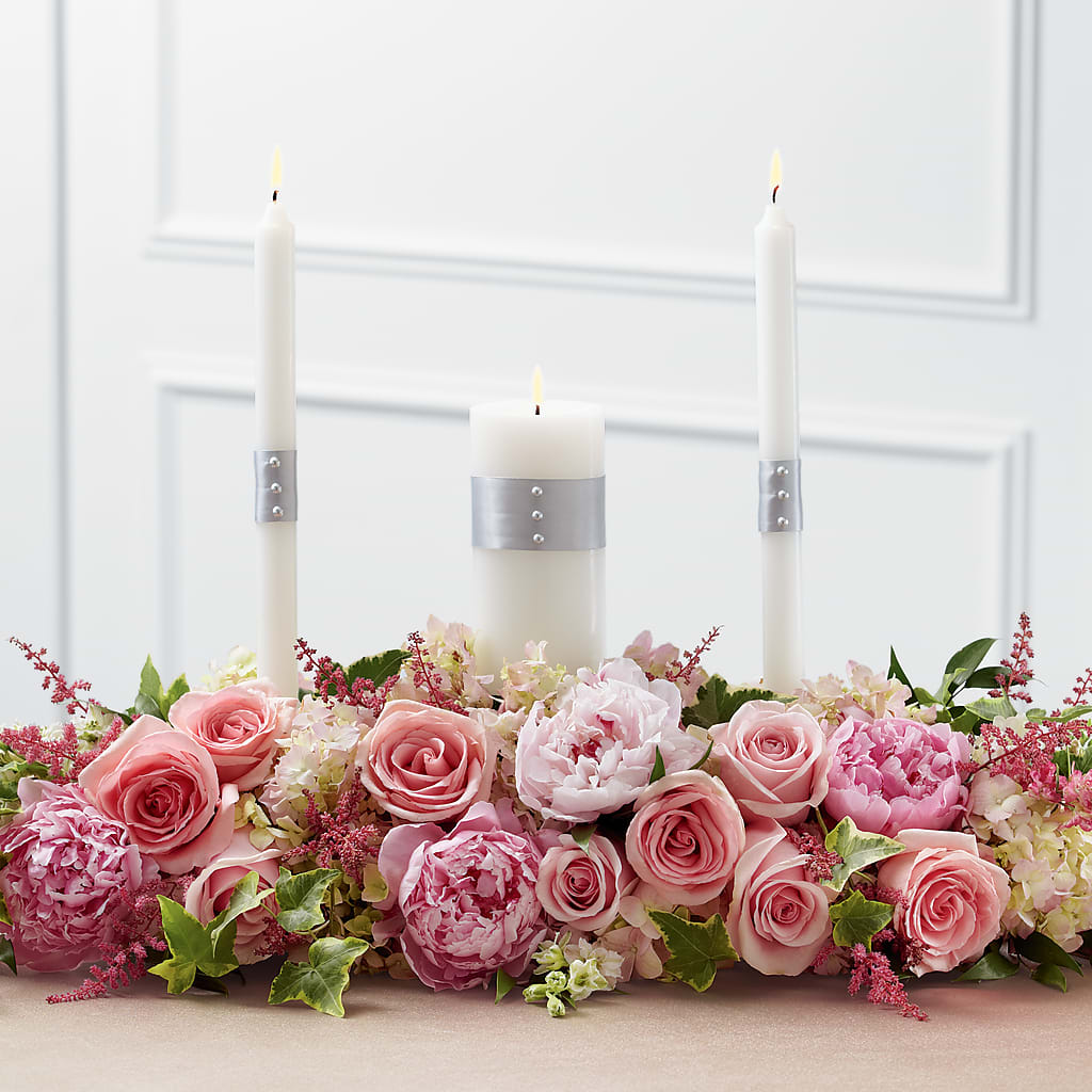 Worldwide Romance Unity Candle Arrangement – Flower Loft, Southfield MI