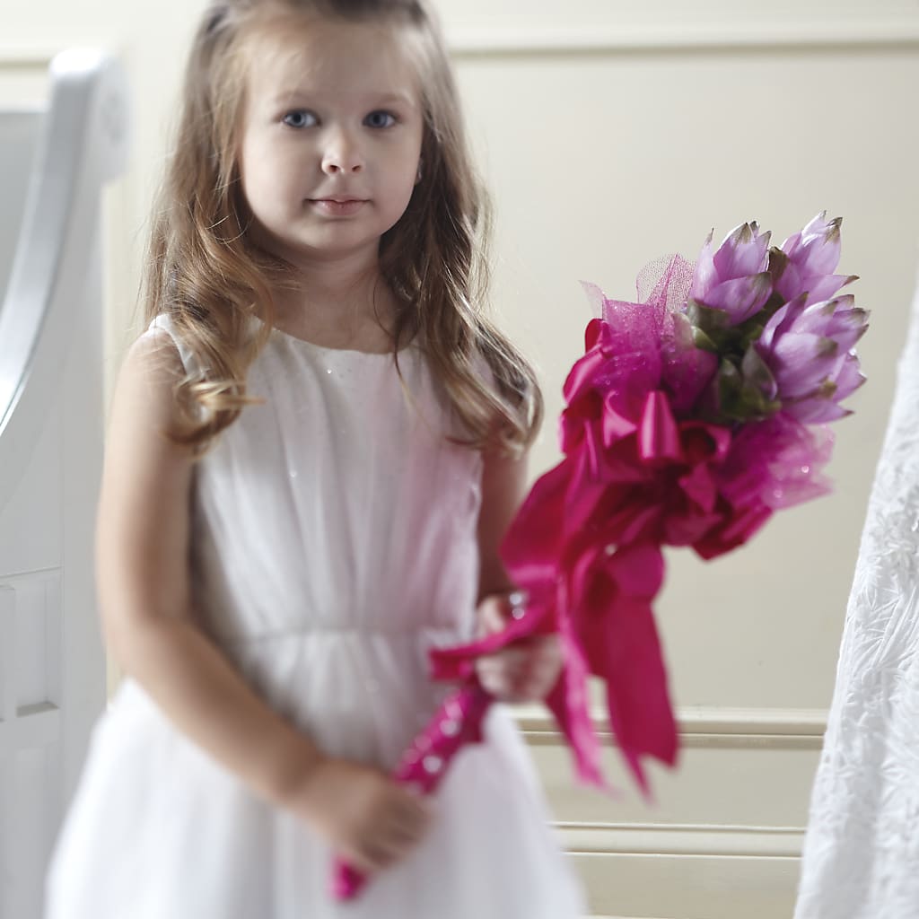 Sparkle Pink Flower Girl Bouquet – Flower Loft, Southfield MI