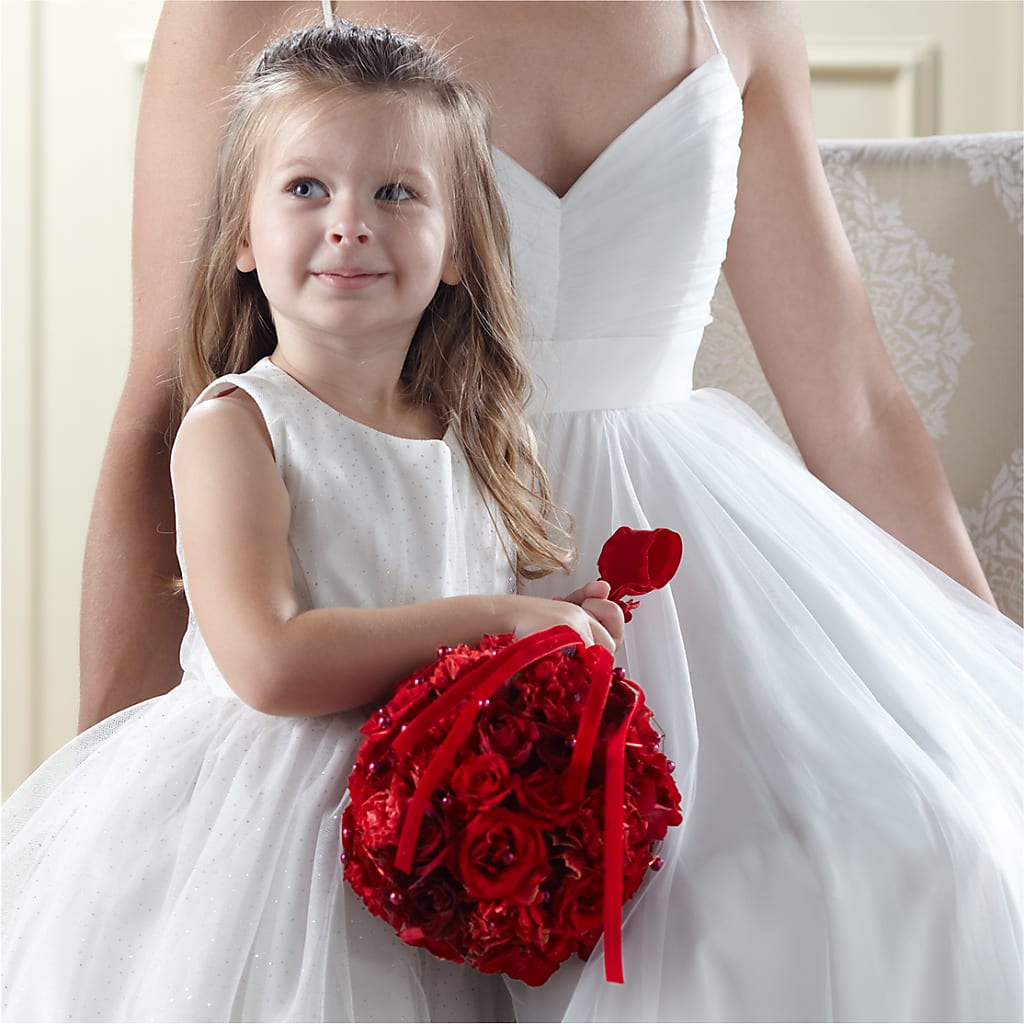 Pure at Heart Flower Girl Arrangement – Flower Loft, Southfield MI