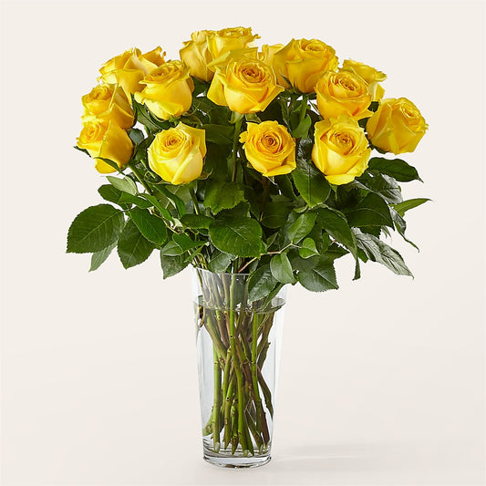Long Stem Yellow Rose Bouquet –  Flower Loft, Southfield MI
