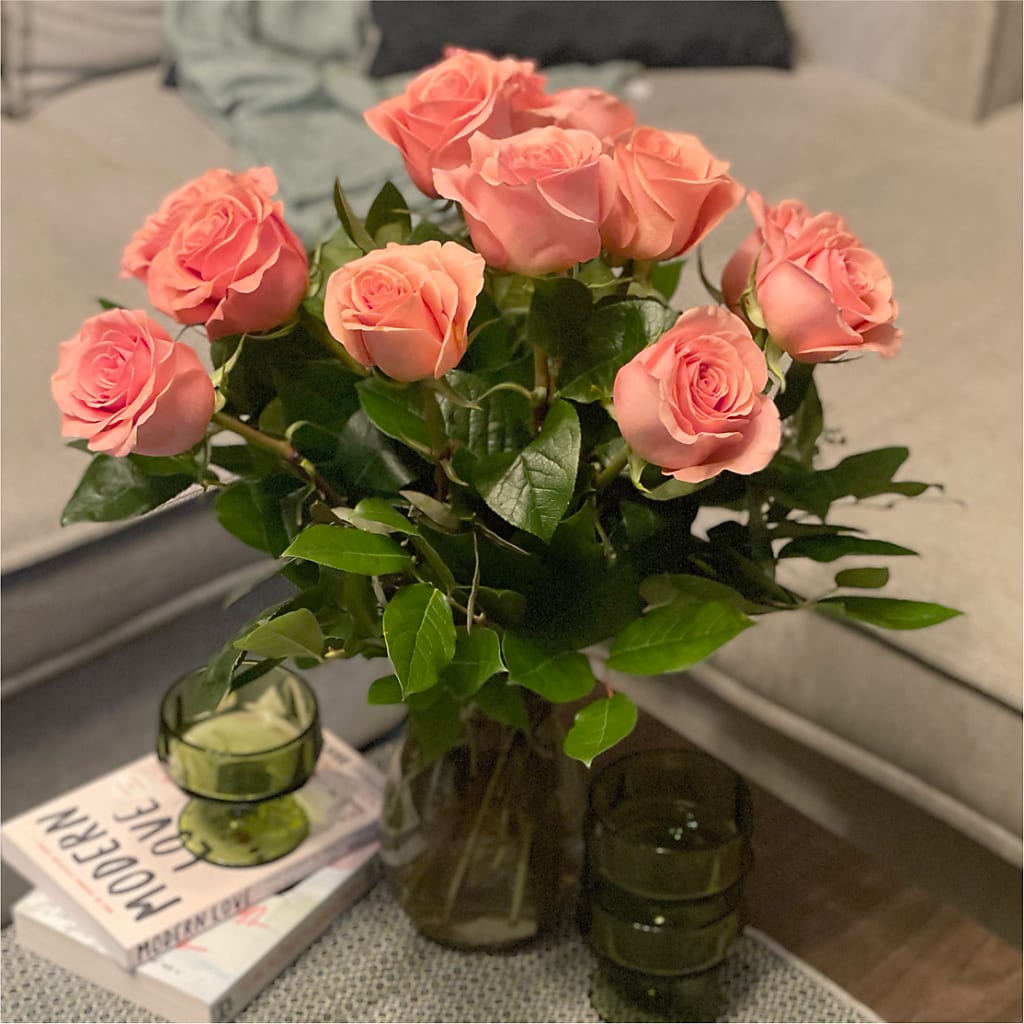 Long Stem Pink Rose Bouquet –  Flower Loft, Southfield MI