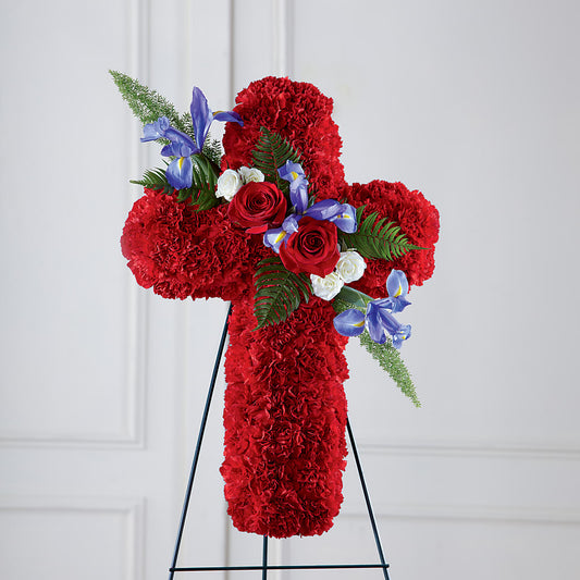 Faithful Hero Floral Cross –  Flower Loft, Southfield MI