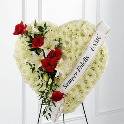 Heartfelt Hero Standing Heart –  Flower Loft, Southfield MI
