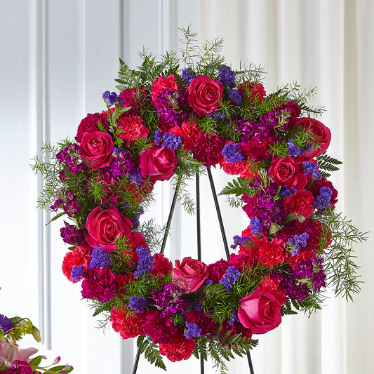 Calming Colors Wreath –  Flower Loft, Southfield MI