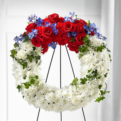 Patriotic Passion Wreath –  Flower Loft, Southfield MI