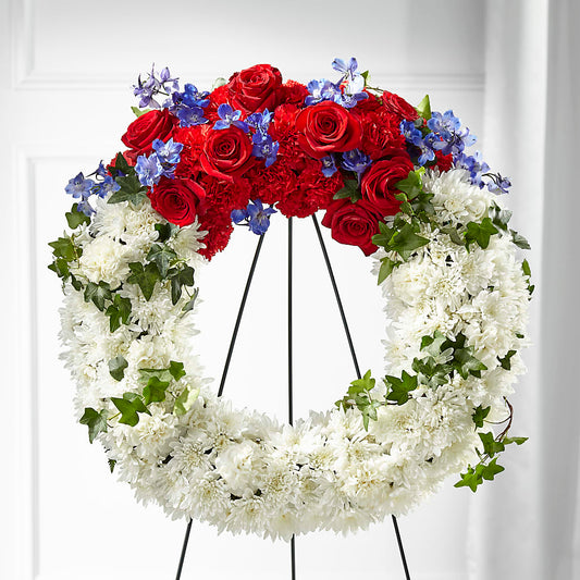Patriotic Passion Wreath –  Flower Loft, Southfield MI