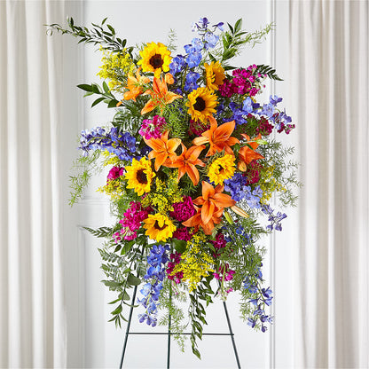 Sunlit Memories Standing Spray (Standard) –  Flower Loft, Southfield MI