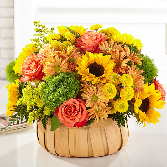 Harvest Sunflower Basket –  Flower Loft, Southfield MI