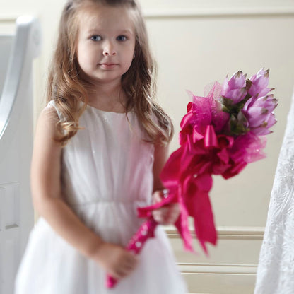 Sparkle Pink Flower Girl Bouquet –  Flower Loft, Southfield MI